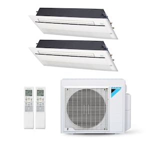 Ar-Condicionado Multi Split Inverter Daikin 18.000 BTUs (1x Evap Cassete 1 Via 9.000 + 1x Evap Cassete 1 Via 12.000) Quente/Frio 220V