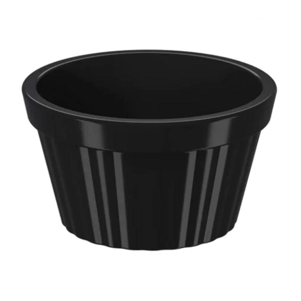 Kit 50 Ramekin Canelado Preto 60ml Uno Coza Molho Restaurante