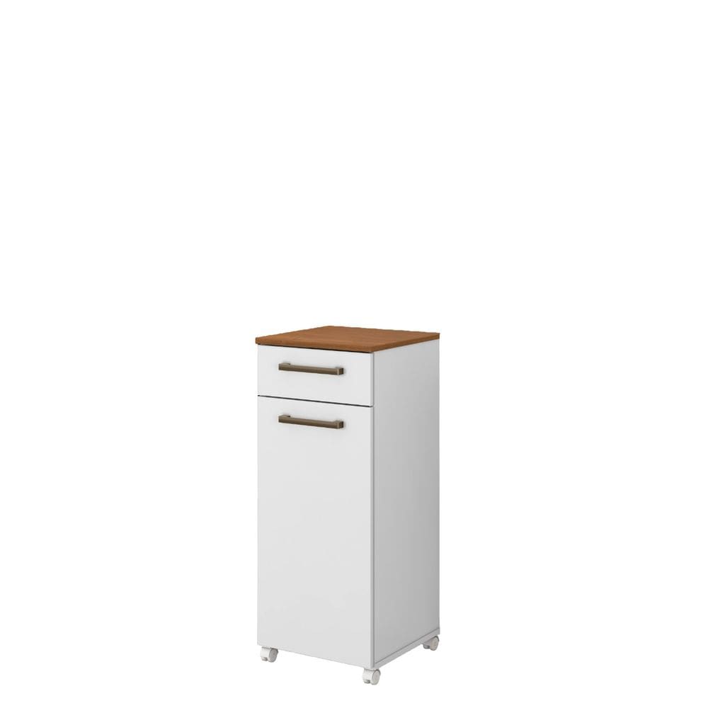 Armário Multiuso P/Agua C/Rodízios Clean Branco Zanzini