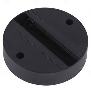 Base Sobrepor Para Spot Trilho Preto 8,5cm Embu Led