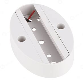 Base Sobrepor Para Spot Trilho Branco 9cm Embu Led