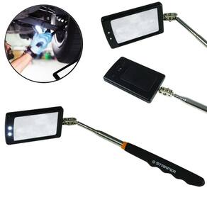 Espelho de Inspeção Telescópico com LED 280 a 870 mm Ferramenta para Visualização em Locais de Difícil Acesso - Starfer
