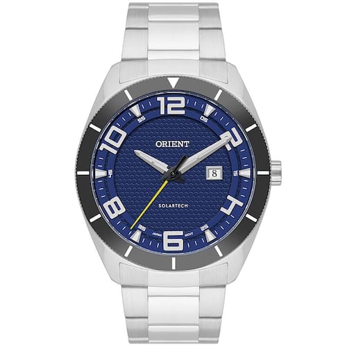imagem-Relógio Orient Masculino Ref: Mbss1488 D2sx Solar Prateado