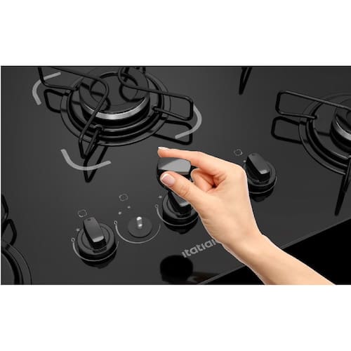 Cooktop Itatiaia 5 Bocas Essencial Preto - Bivolt - Bivolt