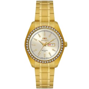 Relógio Orient Feminino Ref: Nh6gg003 C1kx Dourado Automático