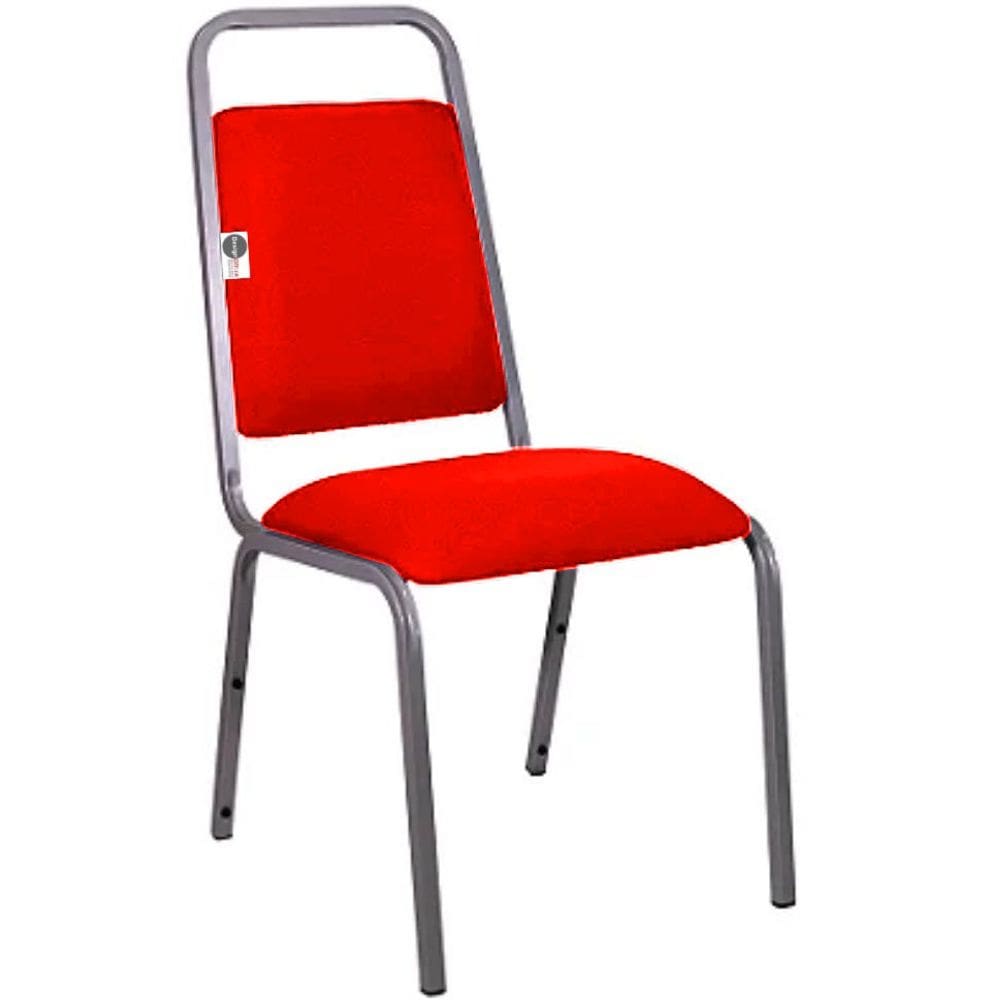 Cadeira Empilhável para Hotelaria Linha Hotel Fremon Vermelho