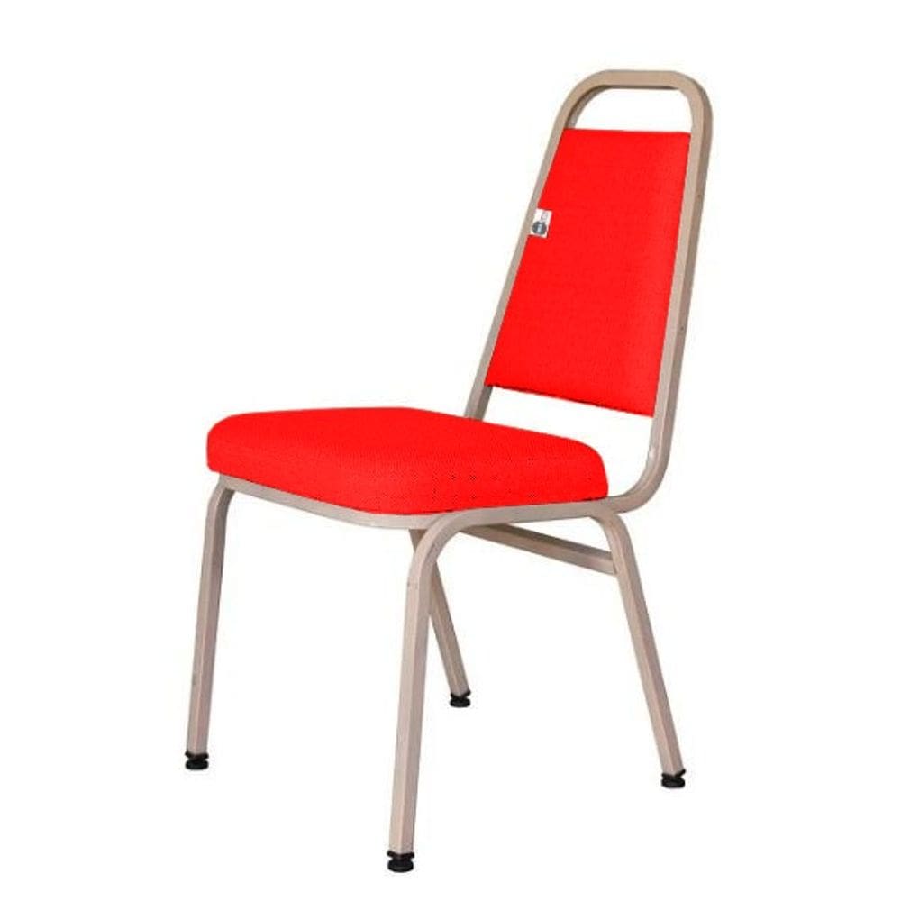 Cadeira Empilhável para Hotelaria Linha Hotel Jersey Vermelho