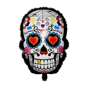 BALÃO CAVEIRA Decoração de Halloween Caveira Mexicana 50 uni