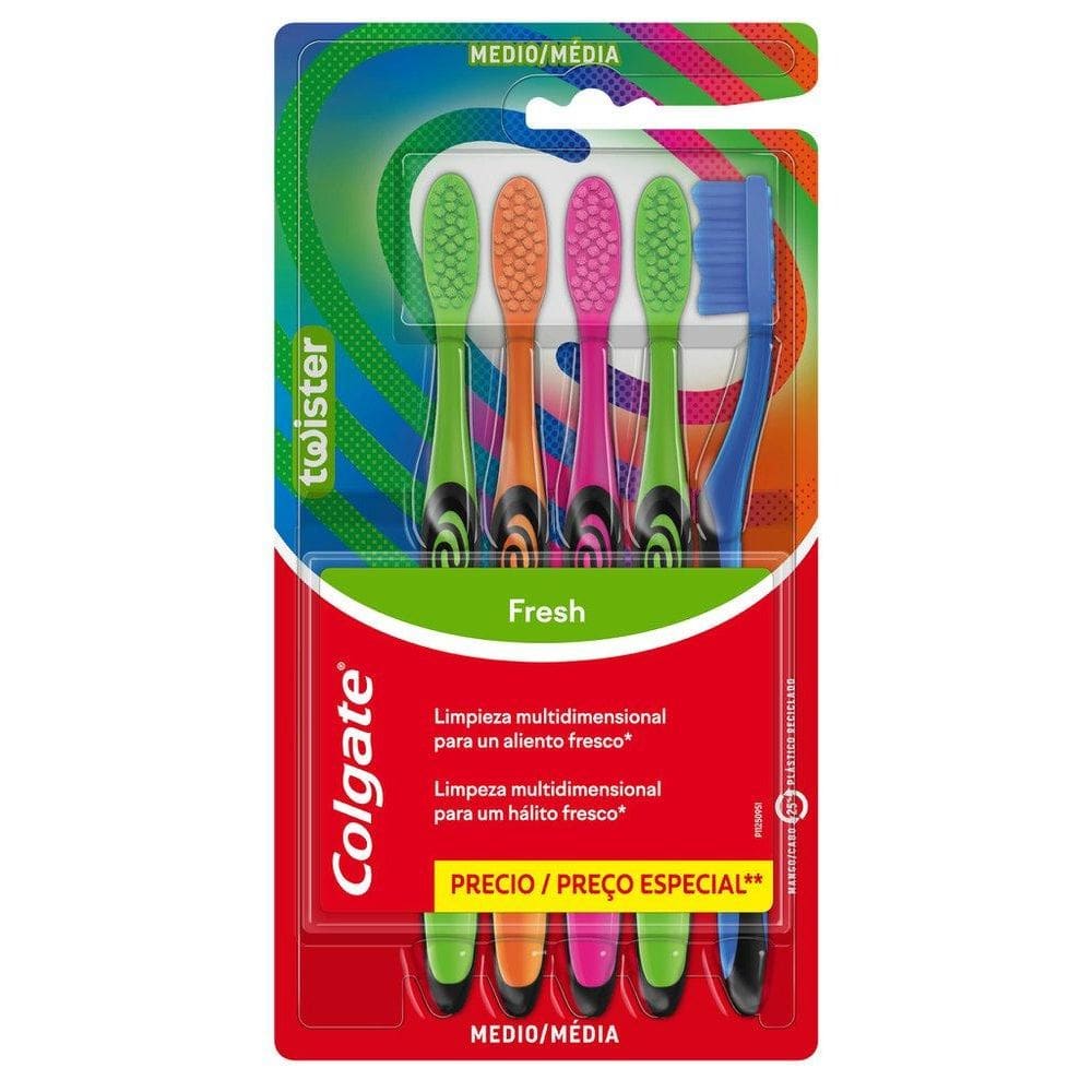 Escova de Dentes para Família Colgate Colors 5un