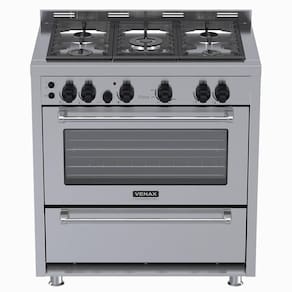 Fogão de Piso Venax 5 Bocas Temis Inox Gás GLP 220V 29065