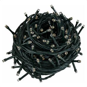 5 Cordão Luminoso Led Pisca Pisca 8 Funções 100 Leds Taschibra 220V 3000K Luz Quente