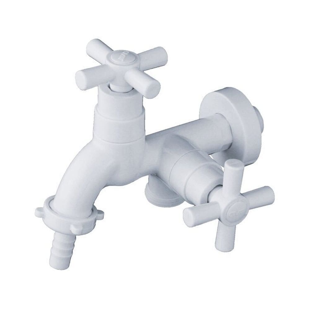 Kit 3 Torneiras de Maquina de Lavar Abs Civitt Branco