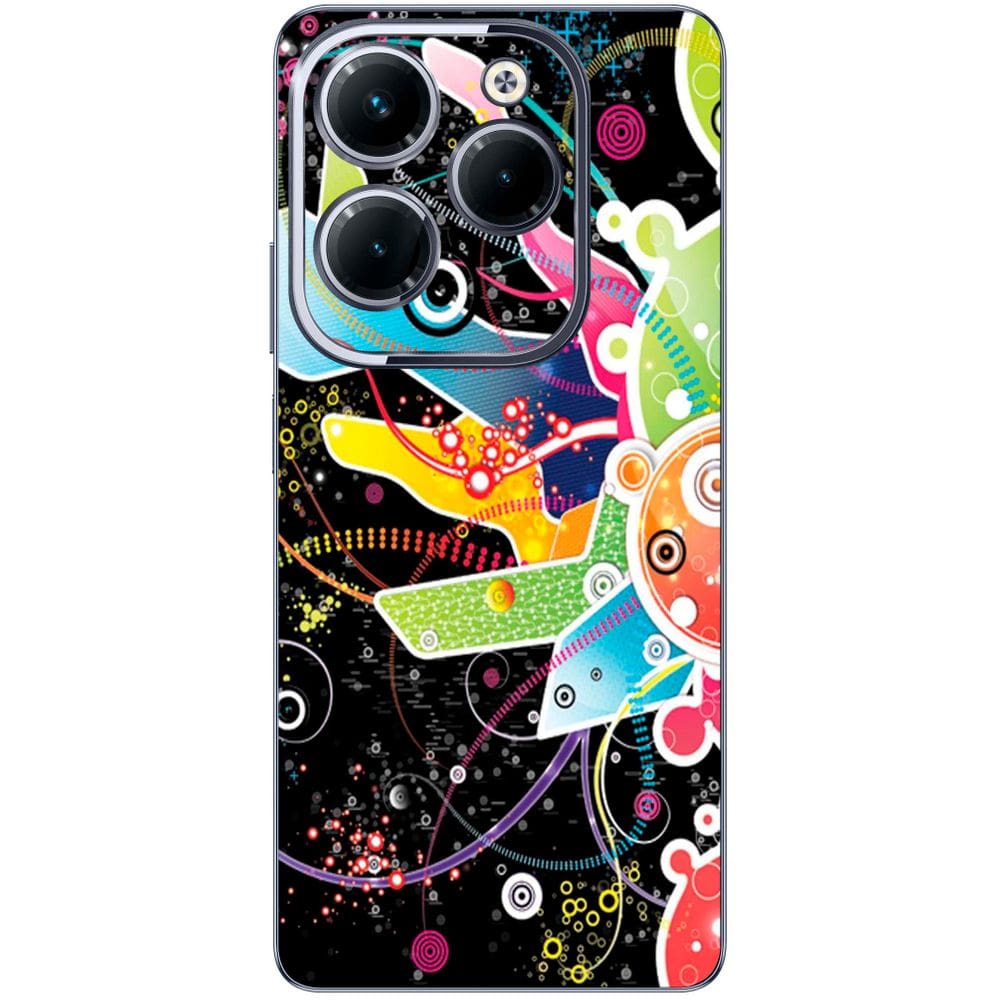 Capa Adesivo Skin058 Verso Para Infinix Hot 40 Pro (X6837)