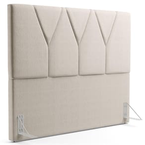 Cabeceira Cama Box Casal Queen 160 Cm Aurora W01 Linho Cru