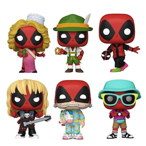 Boneco de ação Funko Pop! Conjunto de 6 Deadpool - Concurso de beleza