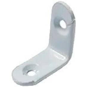Kit 20 Cantoneira De Metal 4 Furos 2.5Cm X 2.5Cm Branca Bals