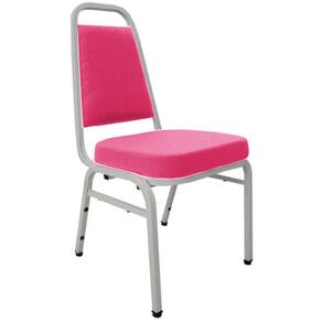 Cadeira Empilhável para Auditórios Linha Hotel Plus Rosa