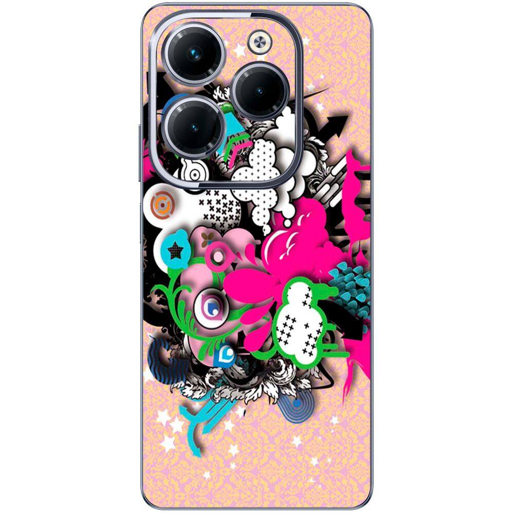 Capa Adesivo Skin104 Verso Para Infinix Hot 40 Pro (X6837)