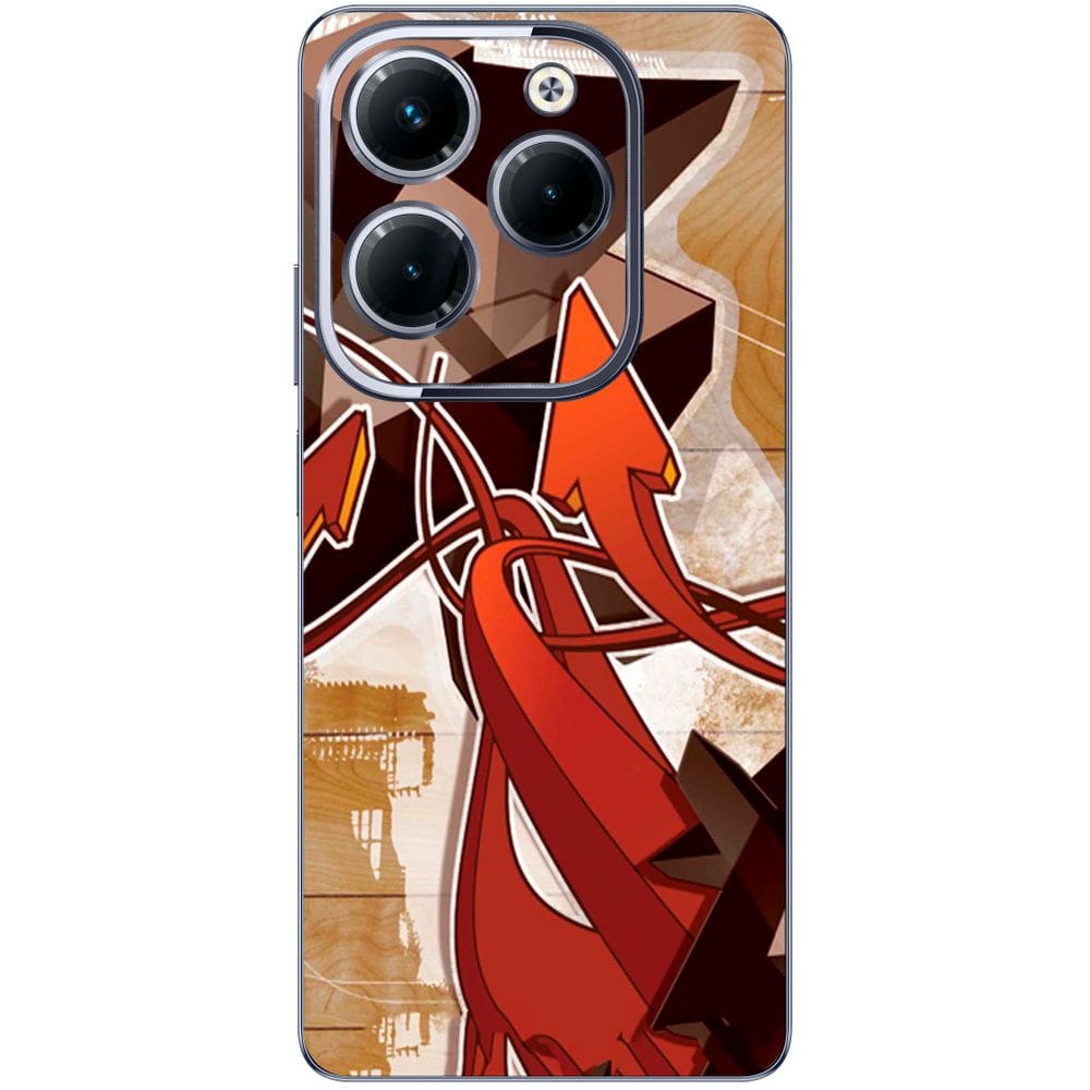 Capa Adesivo Skin071 Verso Para Infinix Hot 40 Pro (X6837)