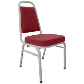 Cadeira Empilhável para Auditórios Linha Hotel Plus Vermelho
