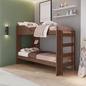 Beliche para Quarto de Solteiro Onix . Cacau