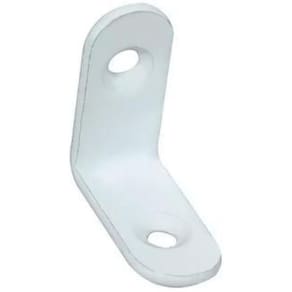 Kit 10 Cantoneira De Metal 4 Furos 4 Cm X 4 Cm Branca Bals
