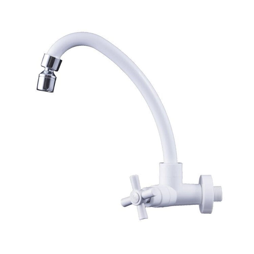 Kit 2 Torneiras Parede Abs 1/4 de Volta Civitt Branco