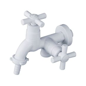 Kit 2 Torneiras de Maquina de Lavar Abs Civitt Branco