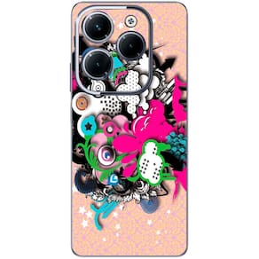 Capa Adesivo Skin104 Verso Para Infinix Hot 40 Pro (X6837)