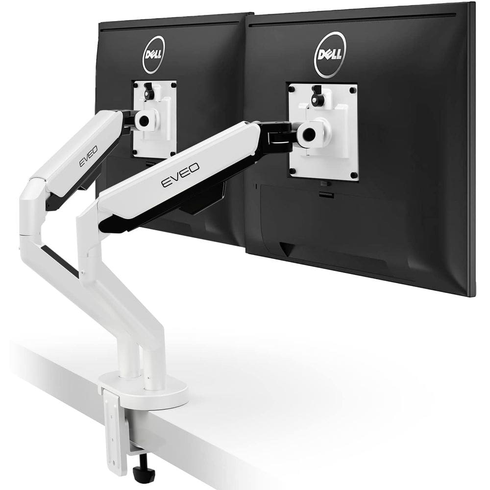 Suporte para monitor duplo EVEO Premium 14-32” Full Motion White