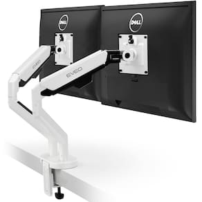 Suporte para monitor duplo EVEO Premium 14-32” Full Motion White