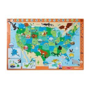 Puzzle Mapa dos Parques Nacionais Melissa e Doug dos EUA - 45 peças
