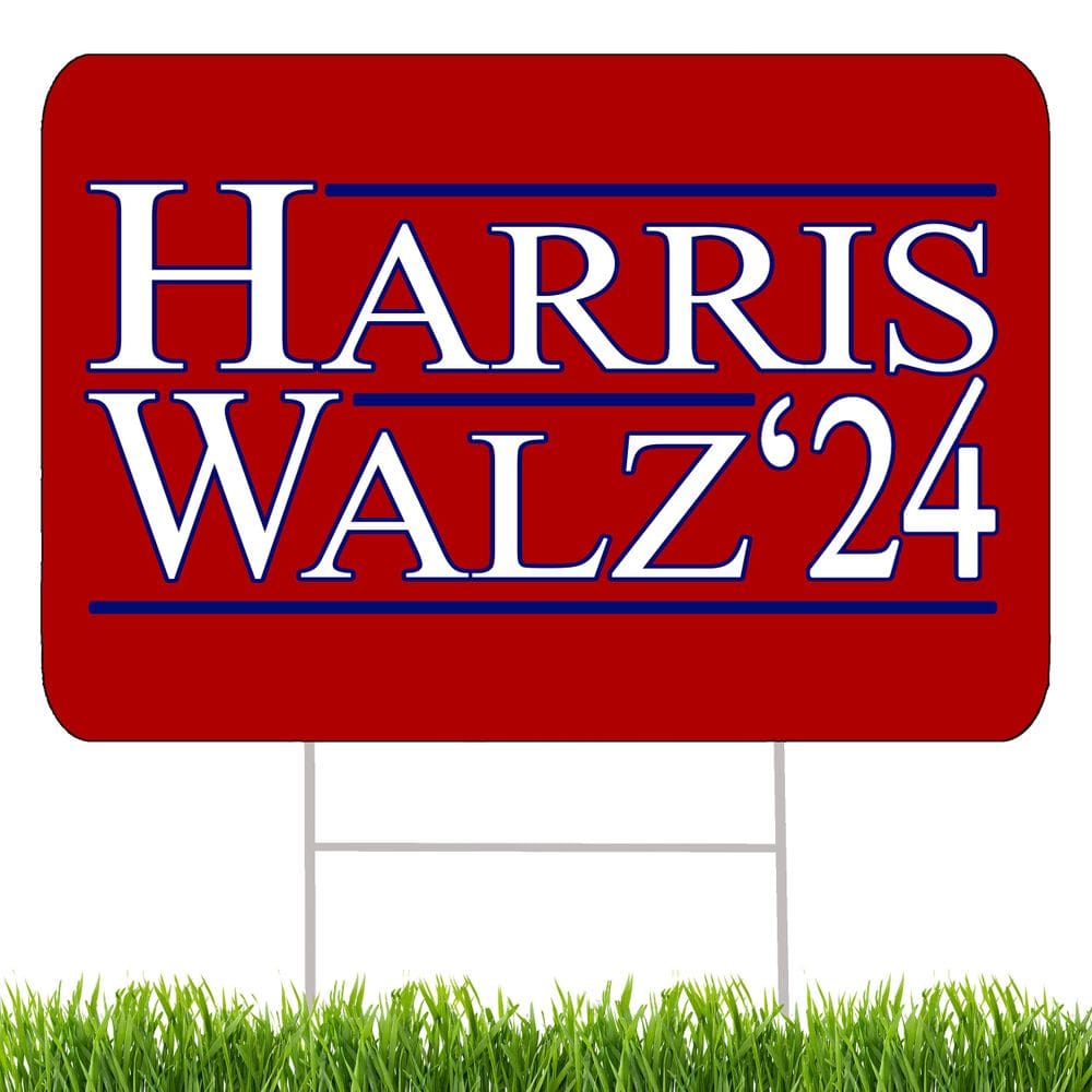 Yard Sign DAJDC Kamala Harris Tim Walz 2024 Presidente