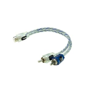 Cabos de áudio de interconexão RCA Scosche EFX Vector VMM 2CH 6in