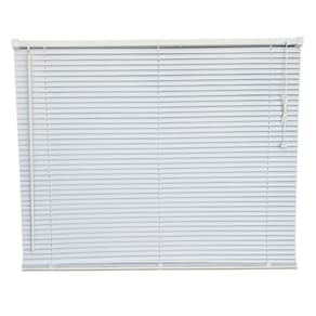 Persiana Horizontal PVC Block Branca 80 (L) x 220 (A) Cm Lâminas Alta Cobertura e Kit de Instalação