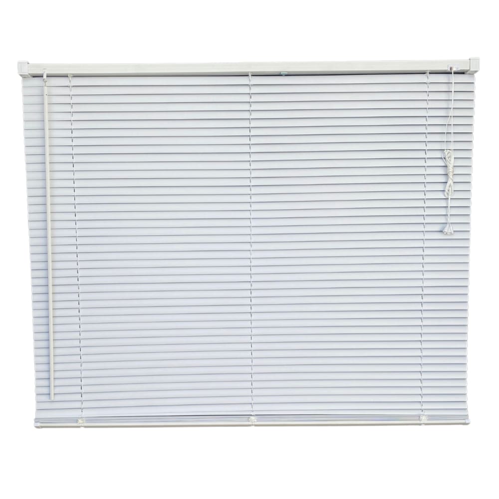 Persiana Horizontal PVC Block Branca 160 (L) x 160 (A) Cm Lâminas Alta Cobertura e Kit de Instalação