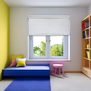 Persiana Horizontal PVC Block Branca 100 (L) x 160 (A) Cm Lâminas Alta Cobertura e Kit de Instalação