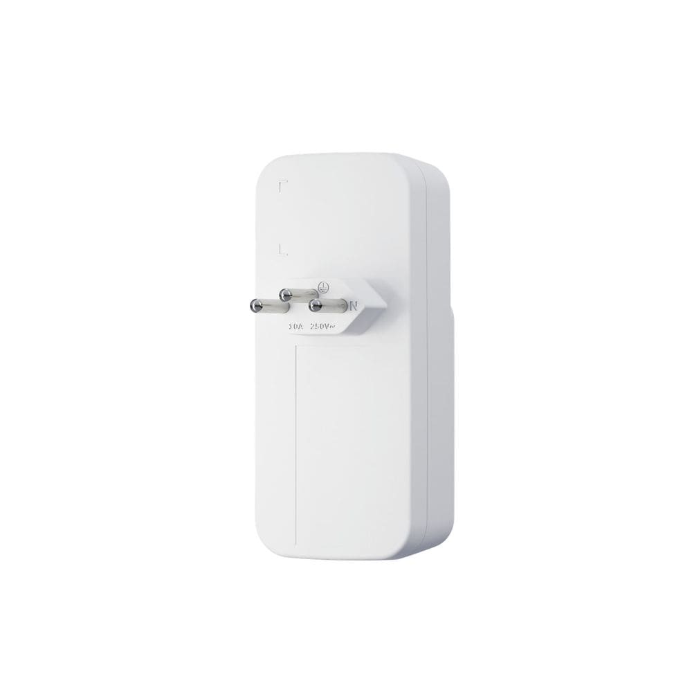 Adaptador Elétrico Branco  2 Tomadas 2 USB - EAC 202