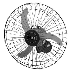 Ventilador Oscilante Parede Bivolt 60cm C1 Tron Super Preto 200W