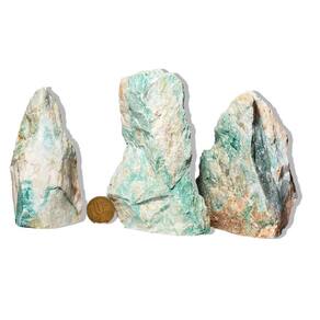 10 Jadeita Pé Serrado Natural 300 a 400g 8 a 12cm Tipo B