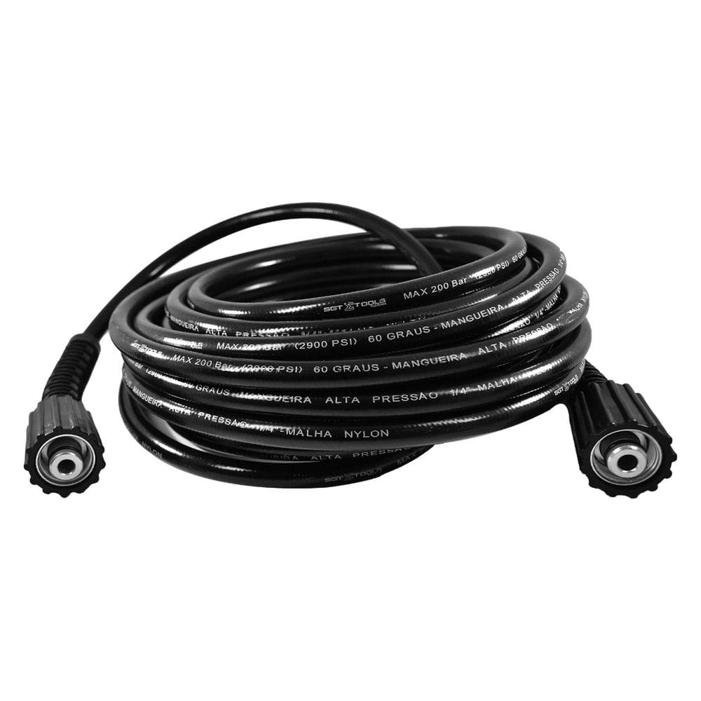 Mangueira Trama Nylon m22/14 X M22/14 para Lavadoras Alta Pressao - 10 Metros