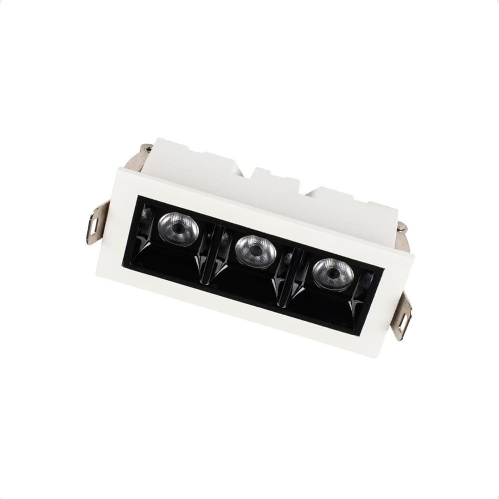 Spot De Led Embutir Taschibra Arch Pontual 6W 2700K Bivolt Branco com Preto