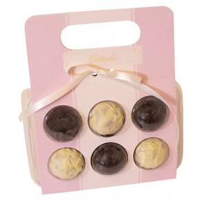 Embalagem para Brigadeiro Maleta Blister (Com Carinho) Ideal Para 6 Doces 40 Peças - Idea 4536