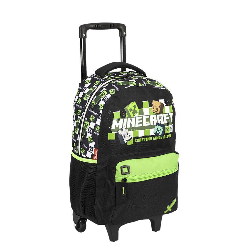 Mochila de Rodinhas Sestini Minecraft M Plus 15Anos | Casas Bahia