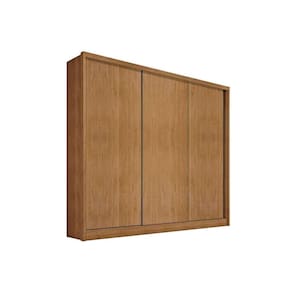 Guarda Roupa Casal 3 Portas de Correr e 6 Gavetas Arezzo/Medelim Plus Cumaru - Novo Horizonte