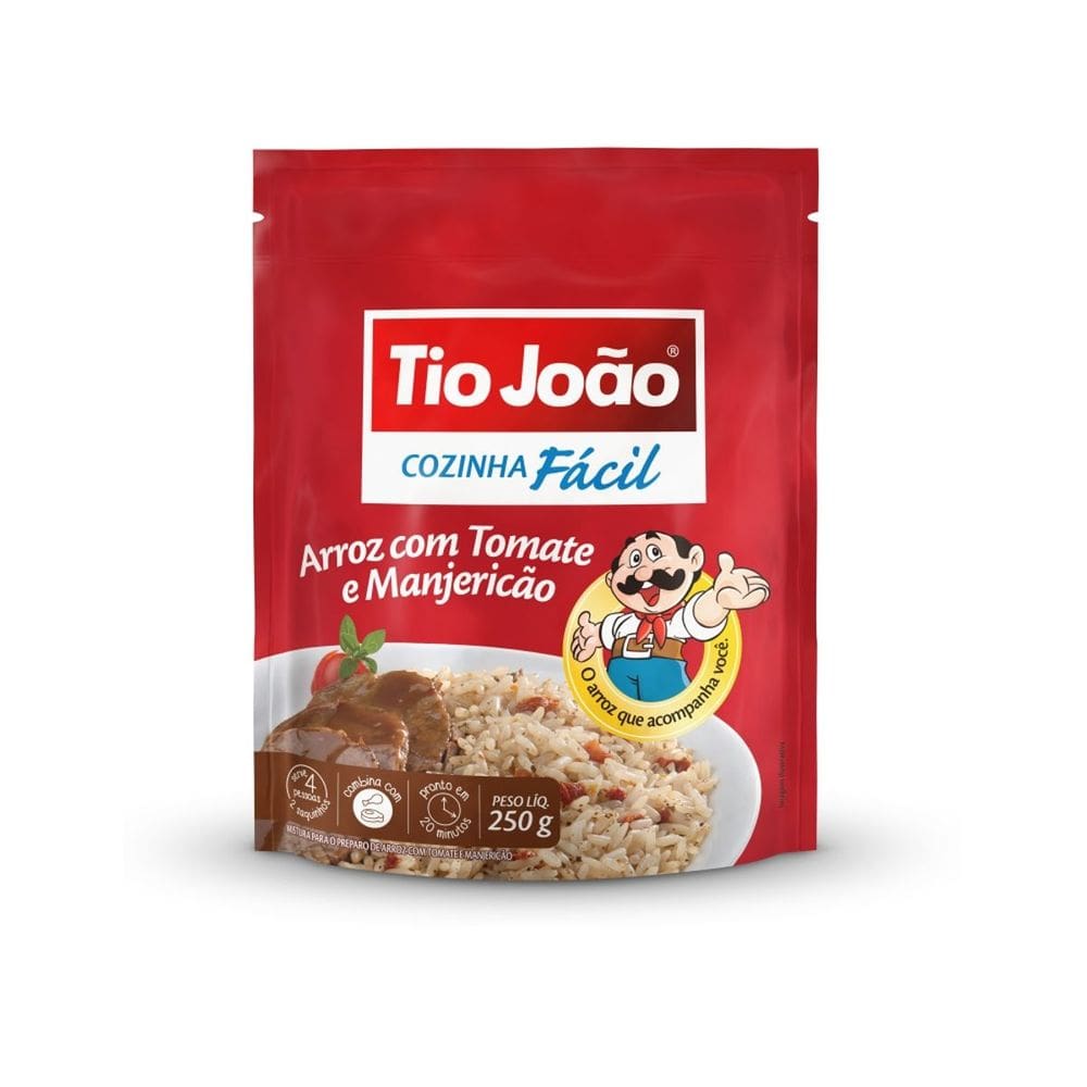 Arroz Com Tomate E Manjericão Tio João Cozinha Fácil 250G