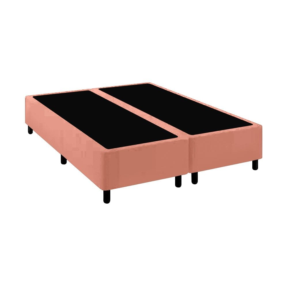 Base Cama Box Premium King Comum Rose