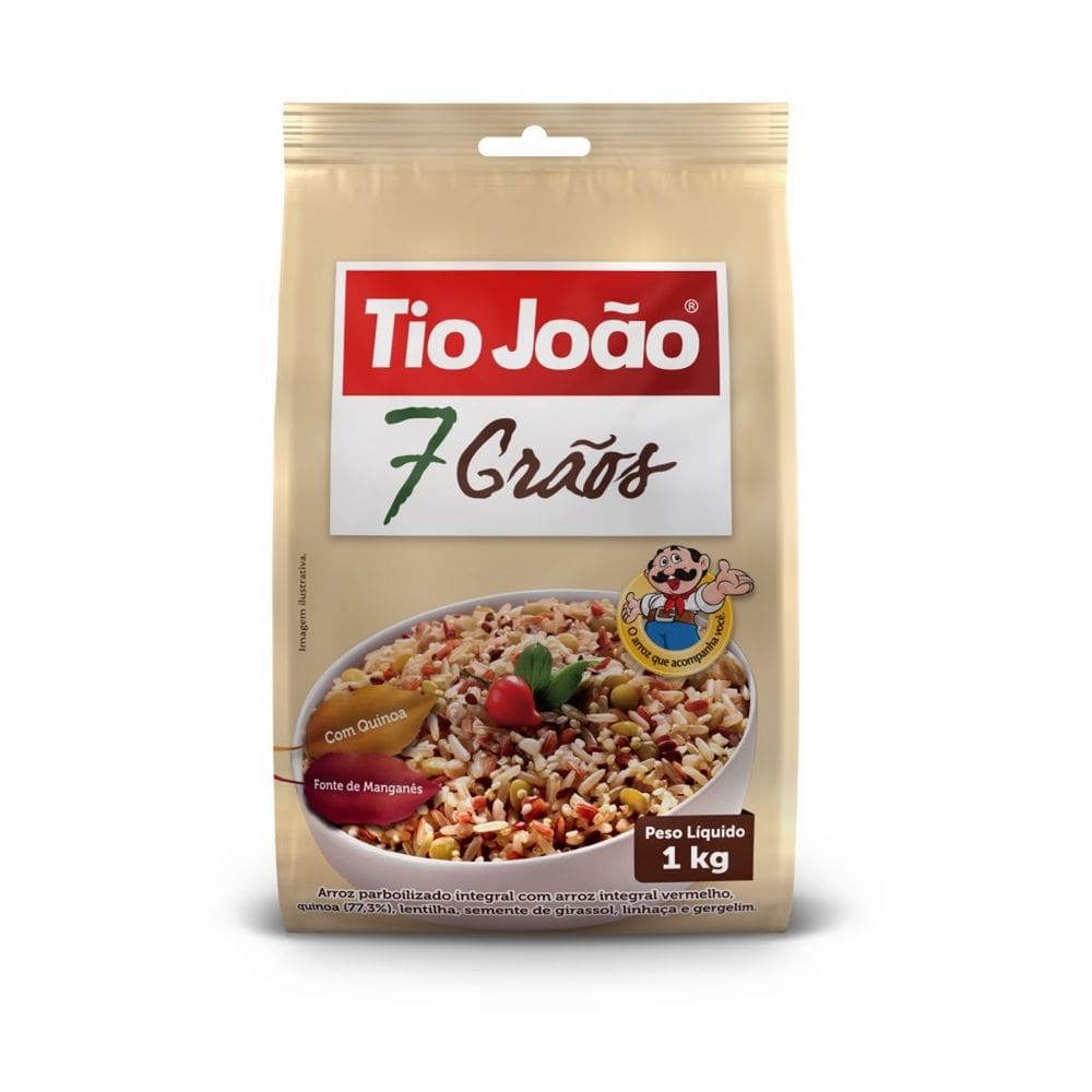 Arroz 7 Grãos Com Quinoa Tio João 1Kg