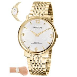 Relógio Magnum Masculino Ref: Ma21624h Slim Dourado