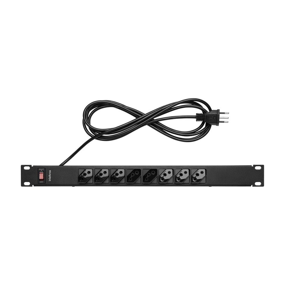 Protetor Eletrônico com 8 Tomadas para Rack - EPR 208